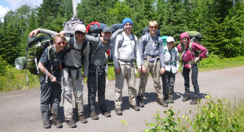 lake superior backpacking with outward bound